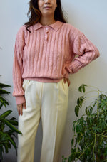 Cable Knit Polo Knit