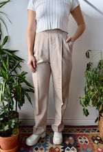 Taupe Wool Trousers