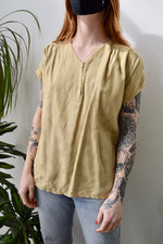 "International Sunflower" Rayon Rose Top
