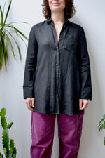 German Made Black Button Up