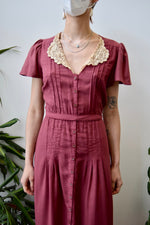 Foxy Lady Lace Collar Dress