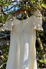 1970's Antique Inspired "Gunne Sax" Cream Dress