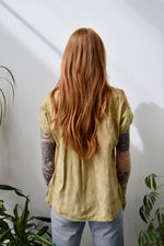 "International Sunflower" Rayon Rose Top