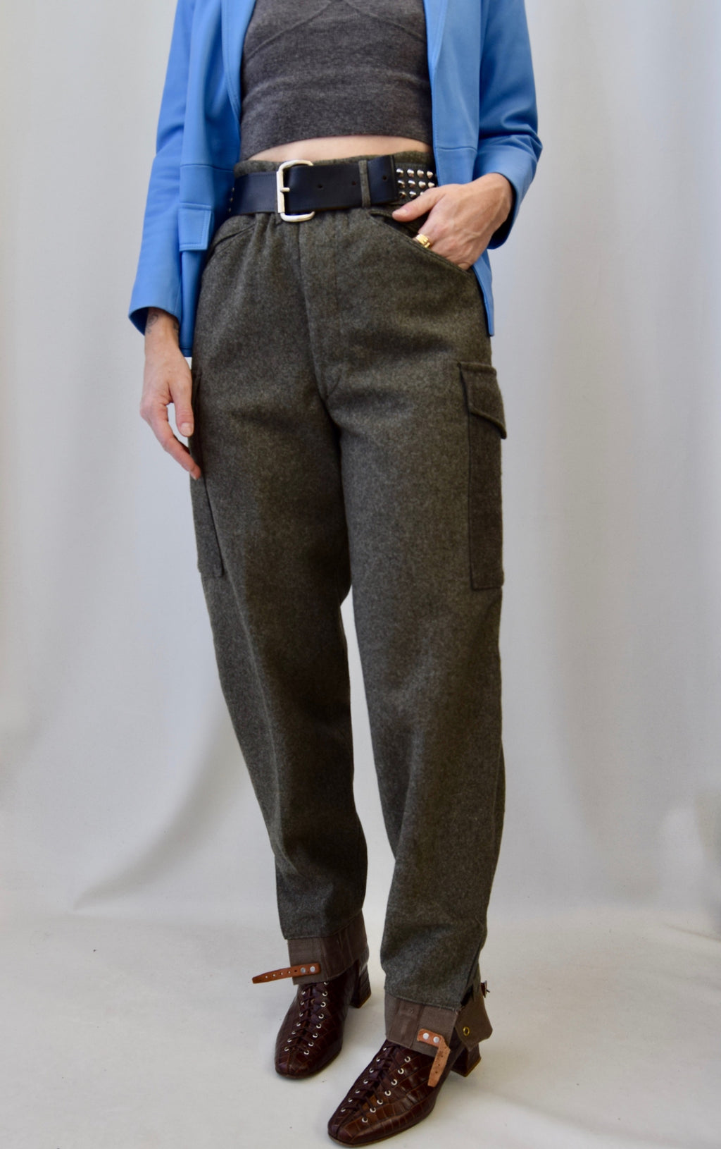 Slate Wool Army Pants