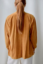 Golden Corduroy Shirt Jacket