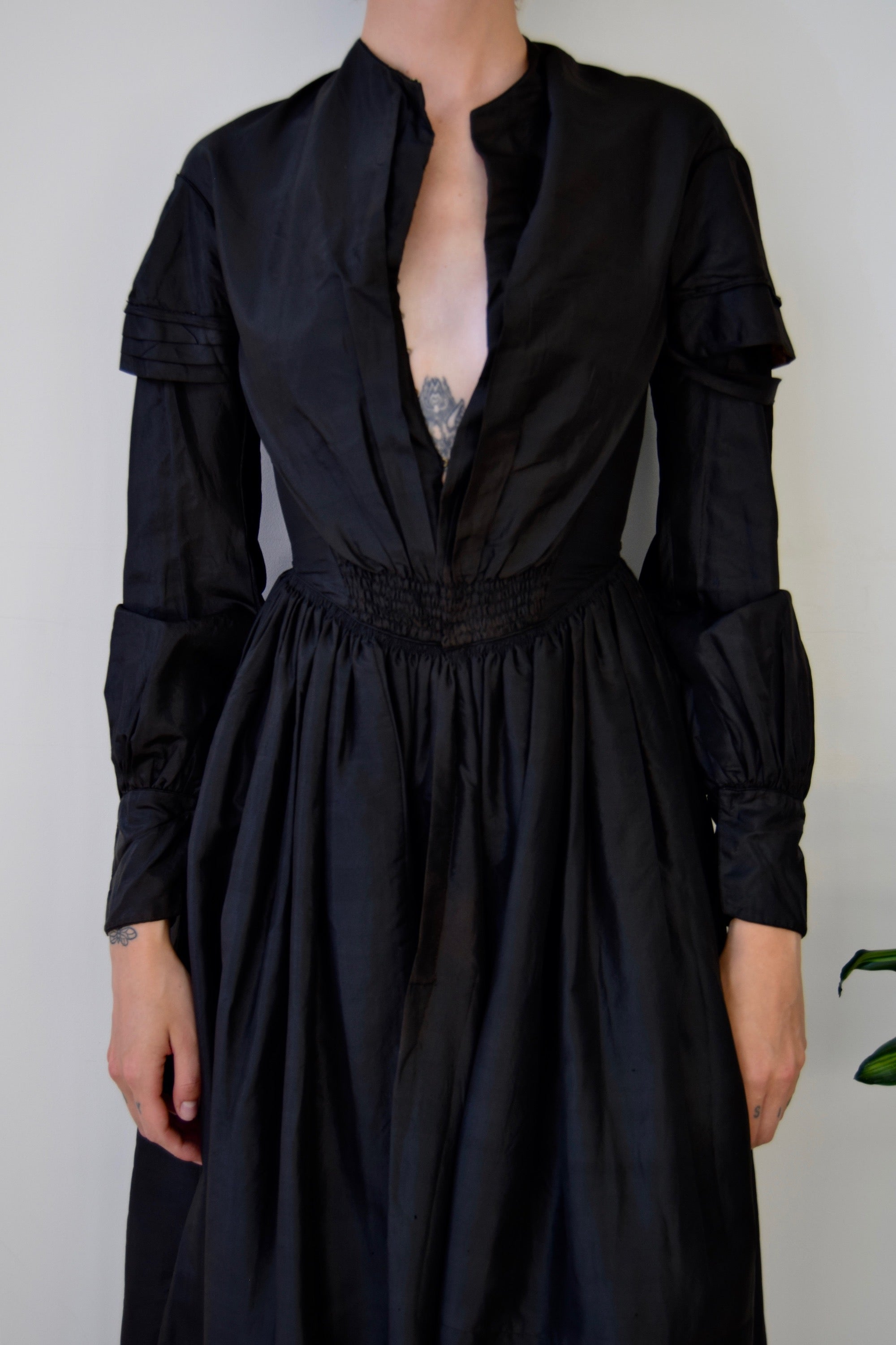 1860's Antique Mourning Dress