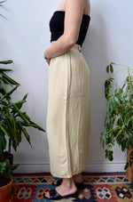 Running Stitch Linen Skirt