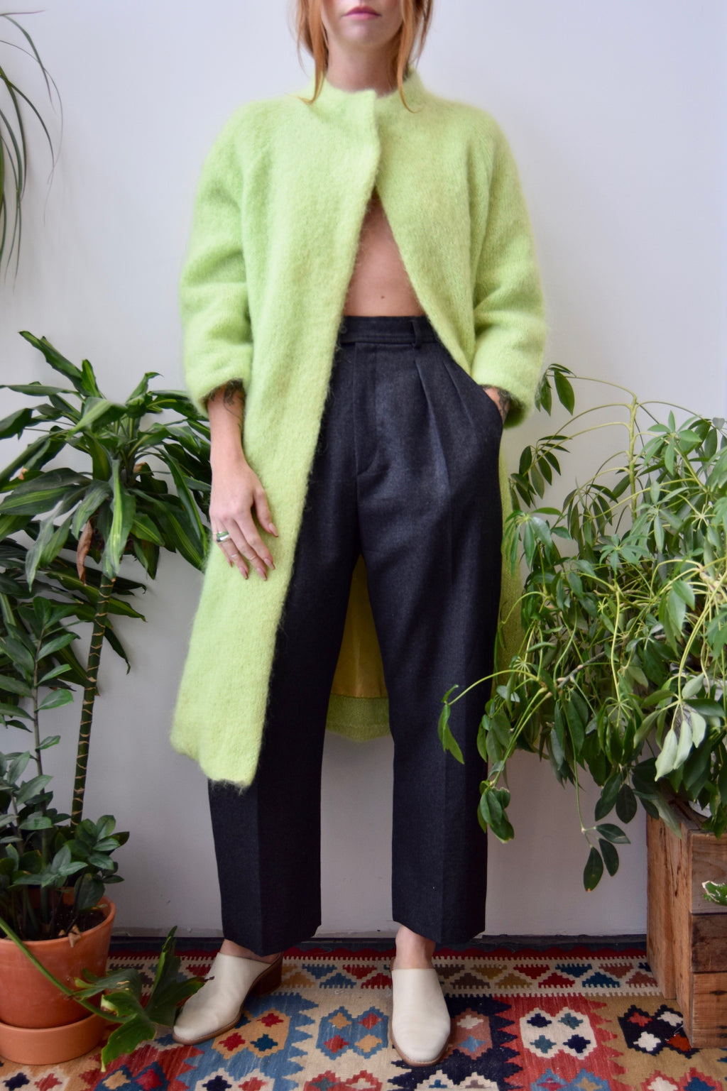 Nuclear Mike Wazowski Mohair Coat