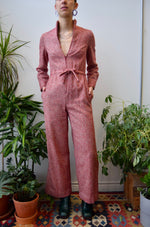 Seventies Pebbled Wool Jumpsuit