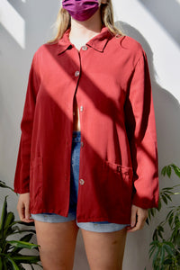 Berry Rayon Chore Jacket