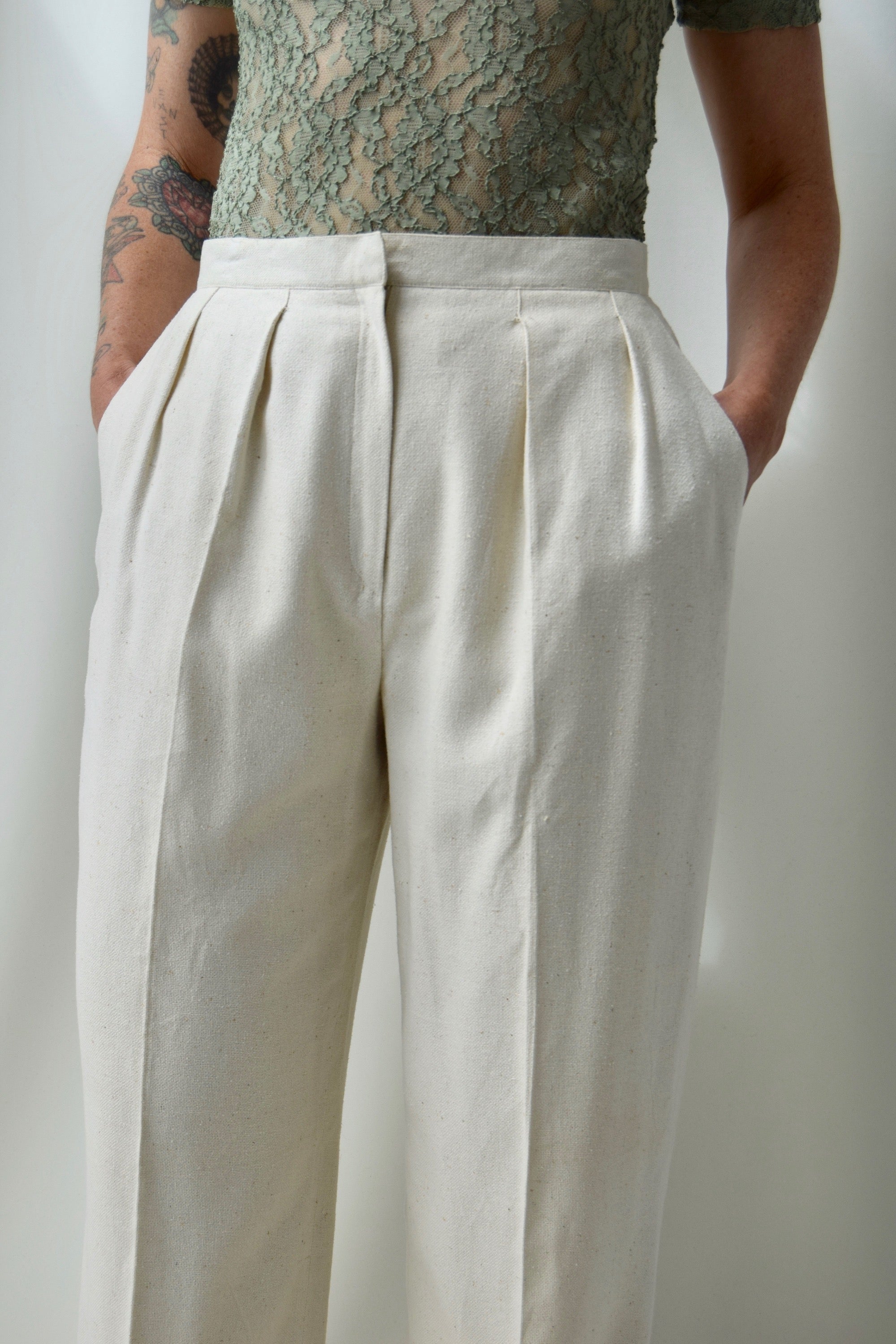 Raw Silk Christian Dior Pants In Bone – Community Thrift and Vintage