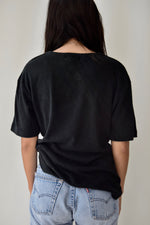 Pitch Black Raw Silk Tee