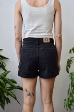 Black Denim Shorts