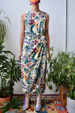 Silk Hawaiian Wrap Dress