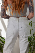 White Levi's Big E Jeans