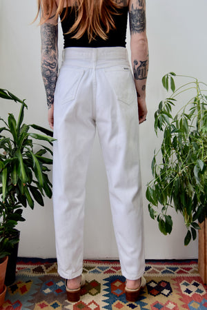 Bill Blass White Mom Jeans