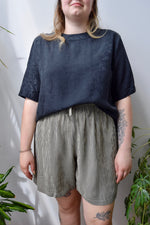 Embossed Silk Blouse