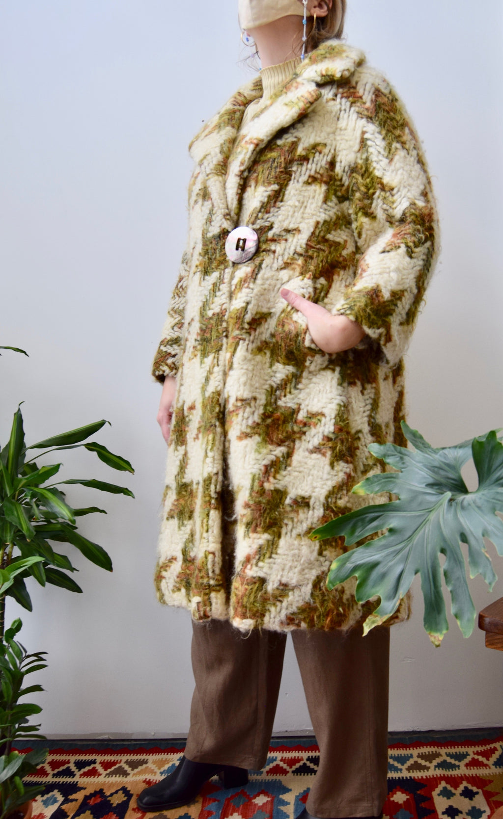 Lilli Ann Plaid Wool Coat