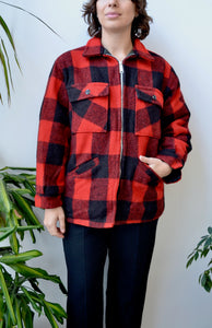 Buffalo Check Wool Montgomery Ward Jacket