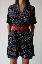 Vintage Polka Dot Romper Suit