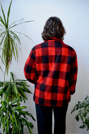 Buffalo Check Wool Montgomery Ward Jacket