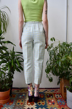 Sixties Plaid Cigarette Pants