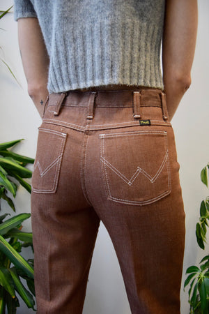 Brown Seventies Wranglers