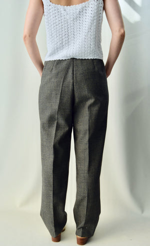 Perfect Houndstooth Wool Trousers