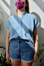 Powder Blue Crop Top