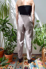 Light Brown Pleated Trousers