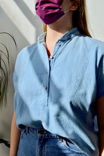 Powder Blue Crop Top