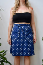 Seventies Indigo Wrap Skirt