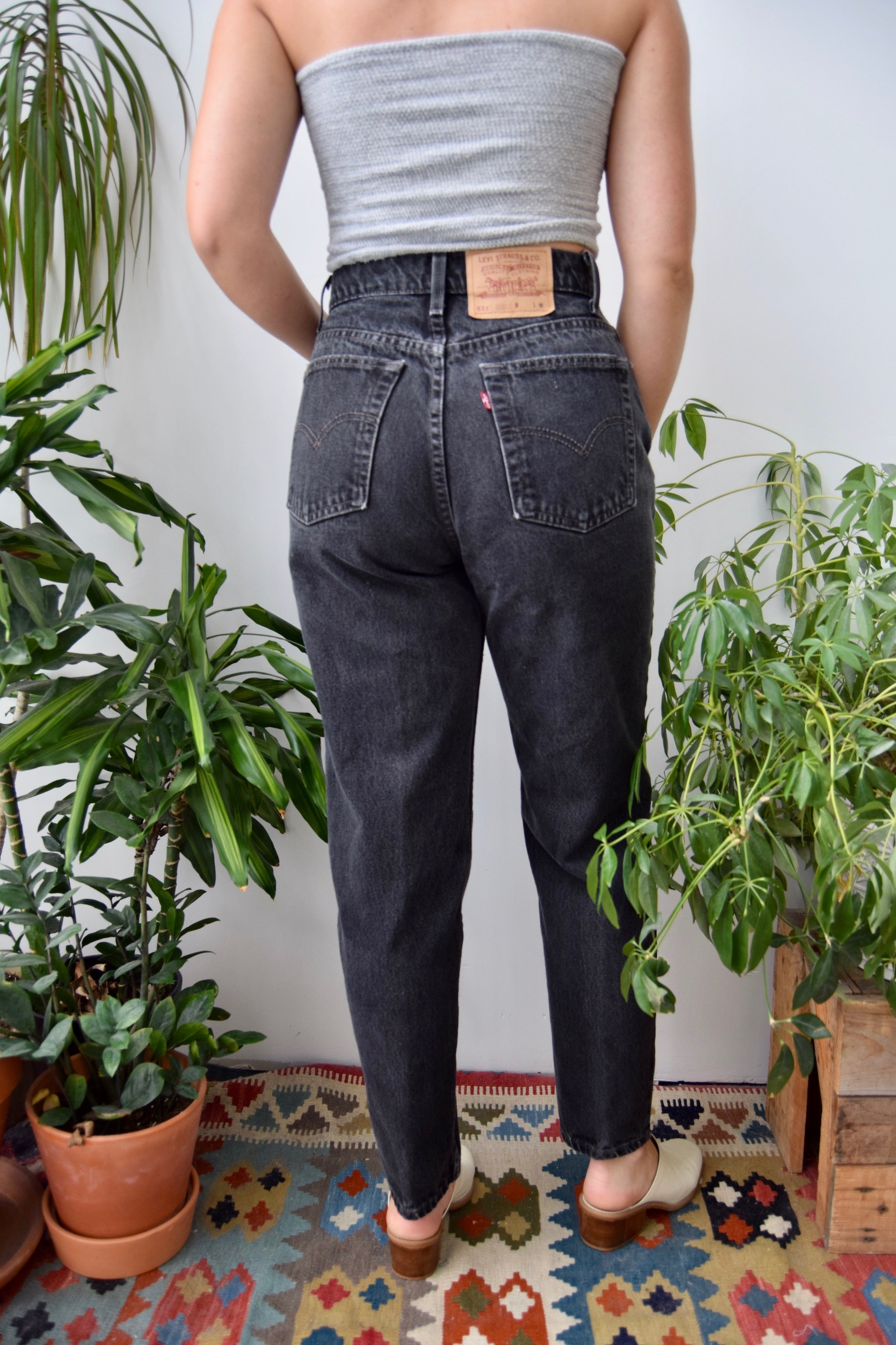 Perfect Black Levi's Tapered Jeans