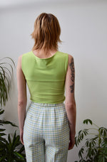 Slinky Squared Lime Top