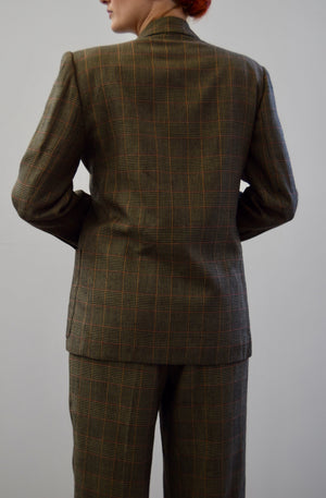 "Rafaella" Overcheck Herringbone Plaid Suit