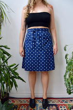 Seventies Indigo Wrap Skirt