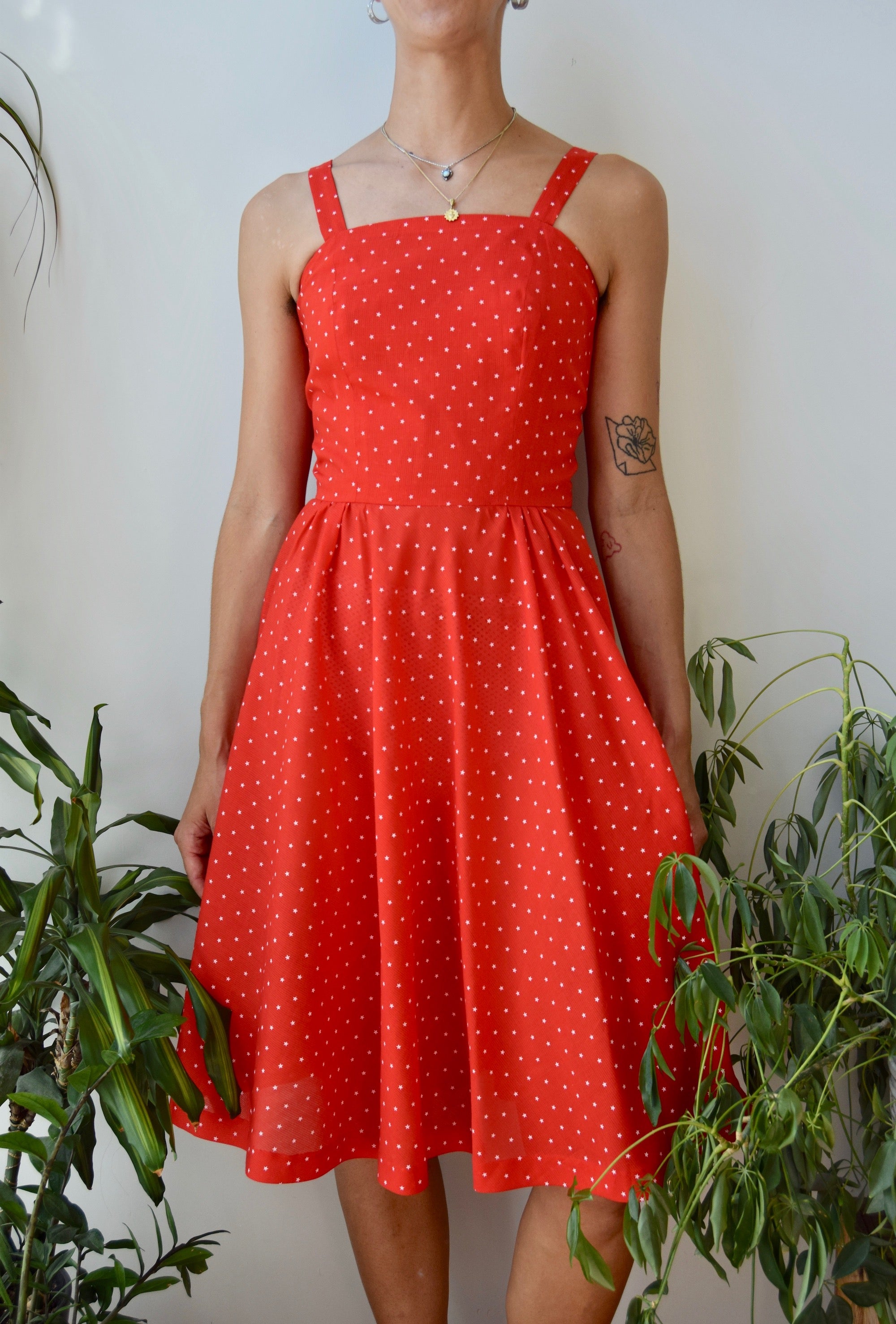 Cherry Star Print Dress