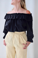 Colour Me Cotton Ruffle Top