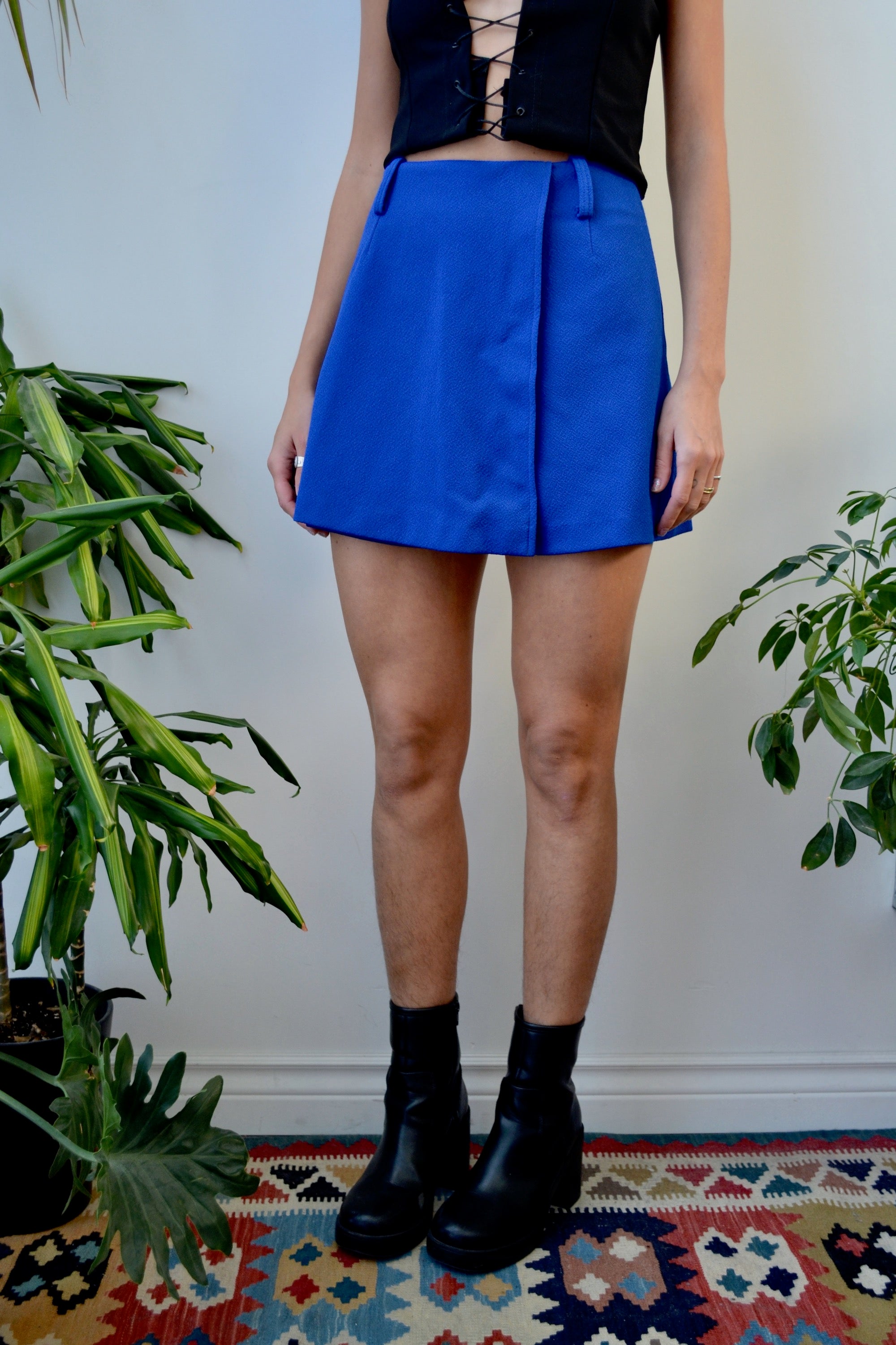 Royal Blue Mini Skort