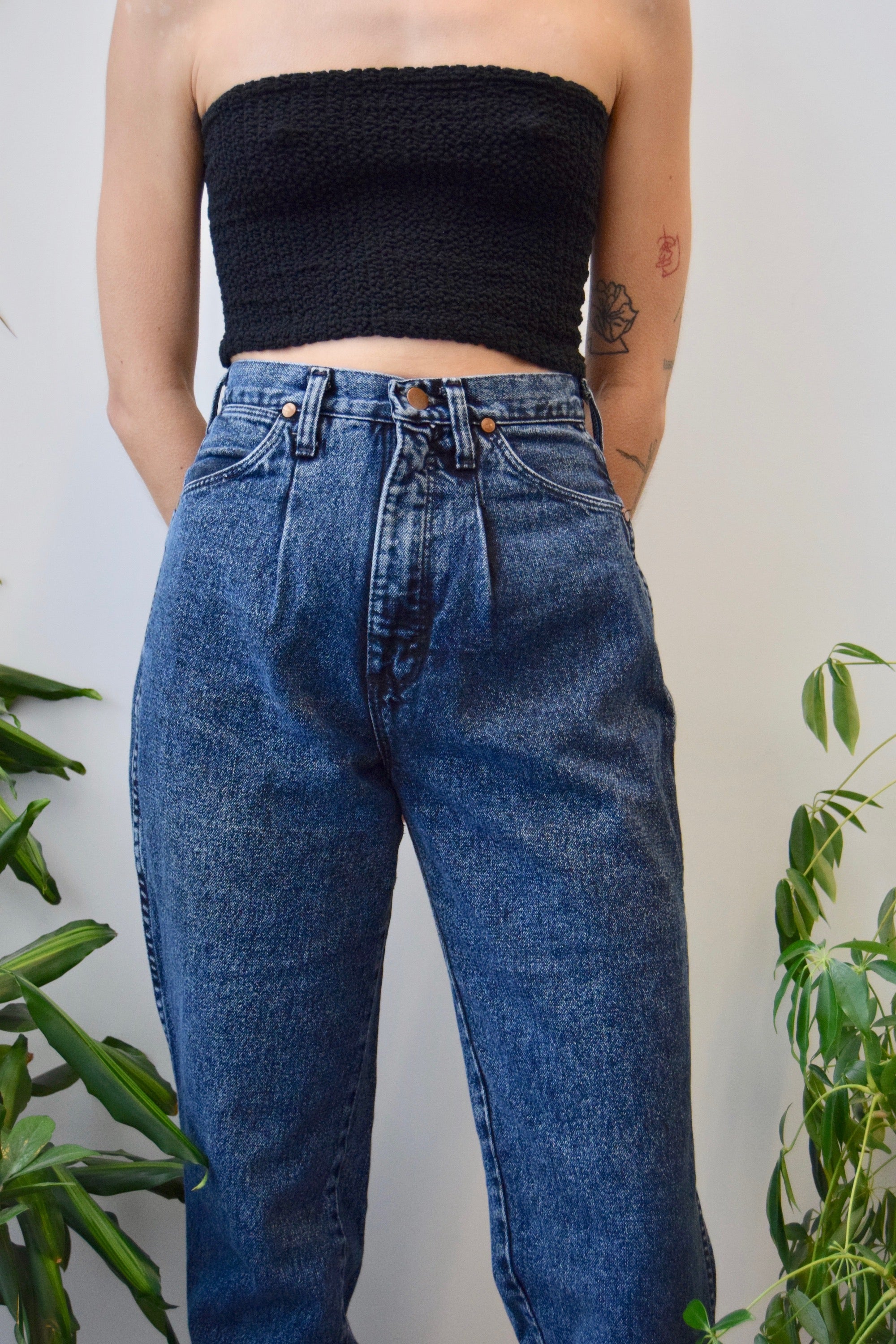 Pleated Wrangler Jeans
