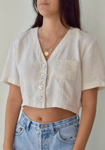 Softest Linen Blend Crop Top