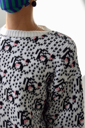Cottage Core Moo Cow Sweater