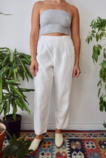 White Linen Trousers