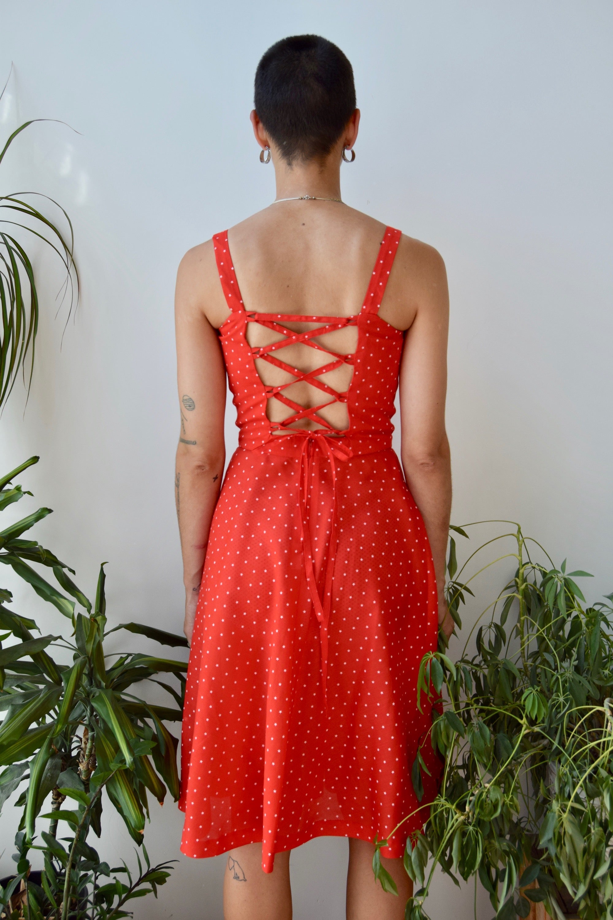 Cherry Star Print Dress