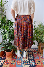 Paisley Wool Skirt