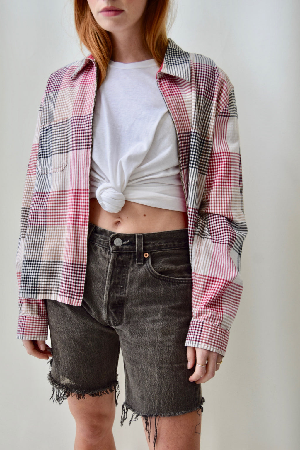 Gingham Cotton Jacket