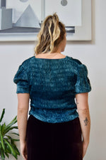 1940's Ruched Velvet Top