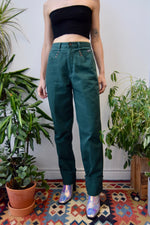 Forest Green Western Jeans