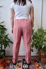 Rose Pink Silk Trousers
