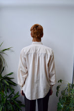 Ivory Silk Button Up